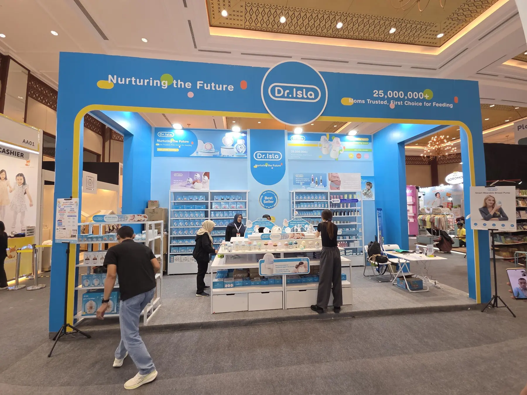 Dr.isla印度尼西亚母婴展品牌展台全景